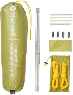 Marmot Tungsten Ultralight Hatchback 3 Person Family Fly|-|Toile De Tente Familiale Pour Ultralight Hatchback Tungsten - 3 Personnes -Marmot MAR 37850 7E 7EFront 20Wasabi