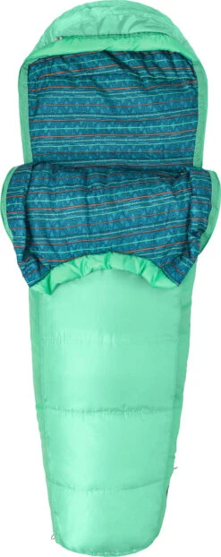 Marmot Trestles 30F/-1°C Synthetic Sleeping Bag - Kids|-|Sac De Couchage Trestles 30F/-1°C Synthétique - Enfant -Marmot MAR 38470 7EPond 20Green 20 20Double 20Mint 7Eopen
