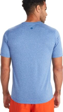 Marmot Conveyor Short Sleeve T-Shirt - Men's|-|T-shirt à Manches Courtes Conveyor - Homme -Marmot MAR 41790 7E 7EBack 20Dark 20Azure 20Heather