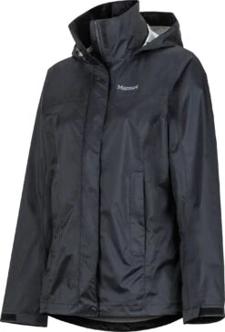 Marmot PreCip Eco Jacket - Women's|-|Manteau Léger PreCip Eco - Femme -Marmot MAR 46700 7EBlack 7Eside c8953f11 42be 4e2f 966c 0f1dfff8f863