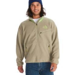 Marmot 94 E.C.O. Recycled Fleece Pullover - Vetiver/kiwi