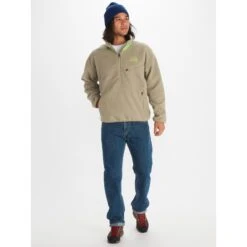 Marmot 94 E.C.O. Recycled Fleece Pullover - Vetiver/kiwi -Marmot marmot 94 eco recycled fleece pullover vetiver kiwi 3 1426615