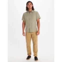 Marmot Aerobora Short Sleeve Shirt - Vetiver -Marmot marmot aerobora short sleeve shirt vetiver 3 1428583