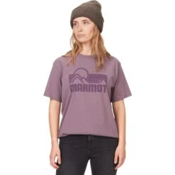 Marmot Coastal Tee Women - Hazy Purple