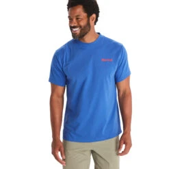 Marmot Dot Short Sleeve Tee - Trail Blue