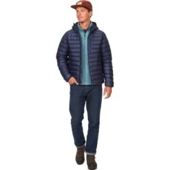 Marmot Highlander Hooded Jacket - Arctic Navy -Marmot marmot highlander hooded jacket arctic navy 3 1532459
