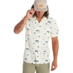 Marmot Muir Camp Novelty Short Sleeve Shirt - Papyrus Pop Nature