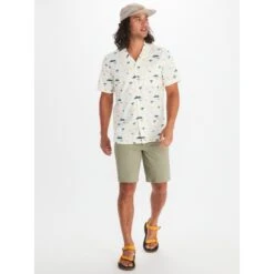 Marmot Muir Camp Novelty Short Sleeve Shirt - Papyrus Pop Nature -Marmot marmot muir camp novelty short sleeve shirt papyrus pop nature 5 1429514