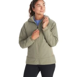 Marmot Novus LT Hybrid Hoody Jacket Women - Vetiver