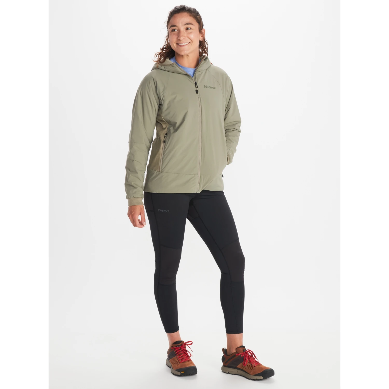 Marmot Novus LT Hybrid Hoody Jacket Women - Vetiver 5 Marmot Novus LT Hybrid Hoody Jacket Women - Vetiver - Image 5