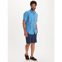 Marmot Sugar Pine Short Sleeve Shirt - Varsity Blue Sunburst -Marmot marmot sugar pine short sleeve shirt varsity blue sunburst 5 1172421