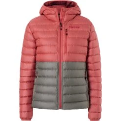 Marmot Women's Highlander Hoody Down Jacket - Grapefruit/vetiver -Marmot marmot women highlander hooded jacket grapefruit vetiver 4 1534719