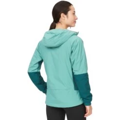 Marmot -Marmot marmot women s novus lt hybrid hooded jacket blue agave dark jungle 2 1537556