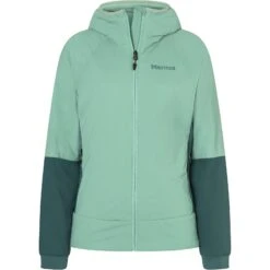 Marmot Women's Novus LT Hybrid Hooded Jacket - Blue Agave/dark Jungle -Marmot marmot women s novus lt hybrid hooded jacket blue agave dark jungle 4 1537558