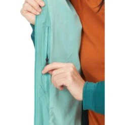 Marmot Women's Novus LT Hybrid Hooded Jacket - Blue Agave/dark Jungle -Marmot marmot women s novus lt hybrid hooded jacket blue agave dark jungle 6 1537560