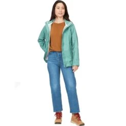Marmot Women's PreCip Eco Jacket - Blue Agave -Marmot marmot women s precip eco jacket blue agave 3 1537634
