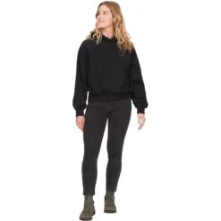 Marmot Womens Rowan Relaxed Hoody - Black -Marmot marmot womens rowan relaxed hoody black 5 1537390