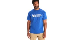 Marmot -Marmot opplanet marmot mmw heavyweight short sleeve tee mens trail blue small m14128 21538 s main