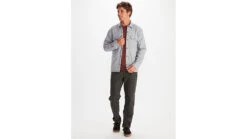 Marmot Ridgefield Heavyweight Sherpa Lined Flannel - Men's -Marmot opplanet marmot ridgefield heavyweight sherpa lined flannel mens sleet 2xl m10614 504 xxl av 2